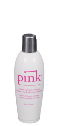 Pink Silicone Lube Flip Top Bottle 4.7 fluid ounces