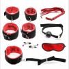 SM Bondage Restraint Set Sex Handcuffs Whip Anal Beads Butt Plug Anal Plug Bullet Vibrator Sex Toys for Woman Adult S&M Fetish